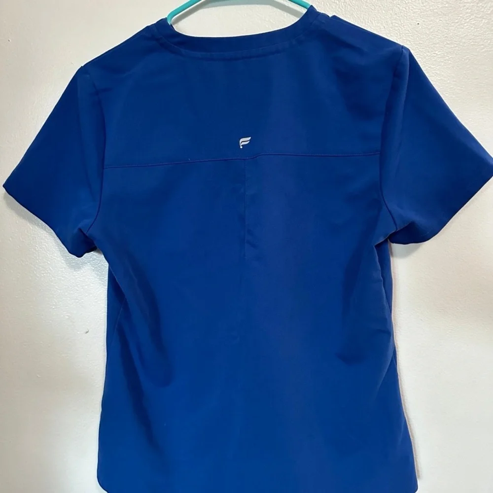 Fabletics Royal Blue Scrub Set S | Medical Uniform Two-Piece